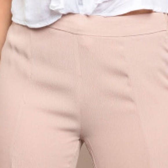 FLARED TAUPE PANTS - Picture 3 of 3